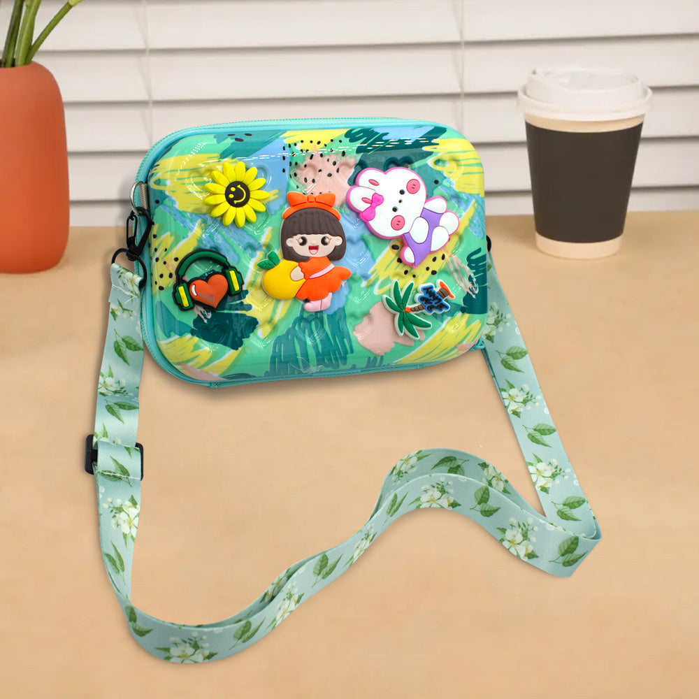 حقيبة كتف مطبوعة بسحّاب للأطفال