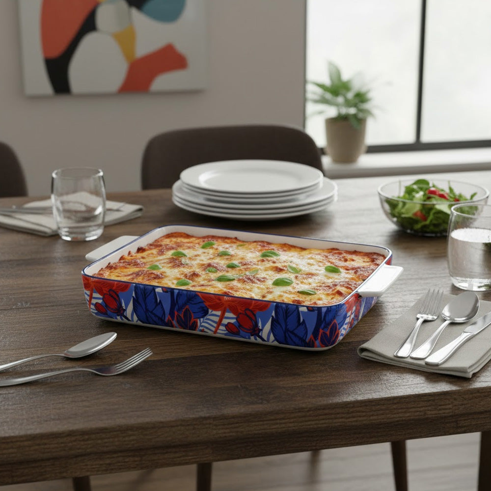 طبق فرن سيراميكي 3 أحجام