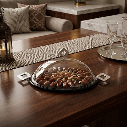 صينية تقديم بغطاء مقبب - صغيرة