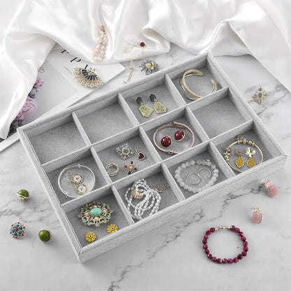 صينية مجوهرات مخملية