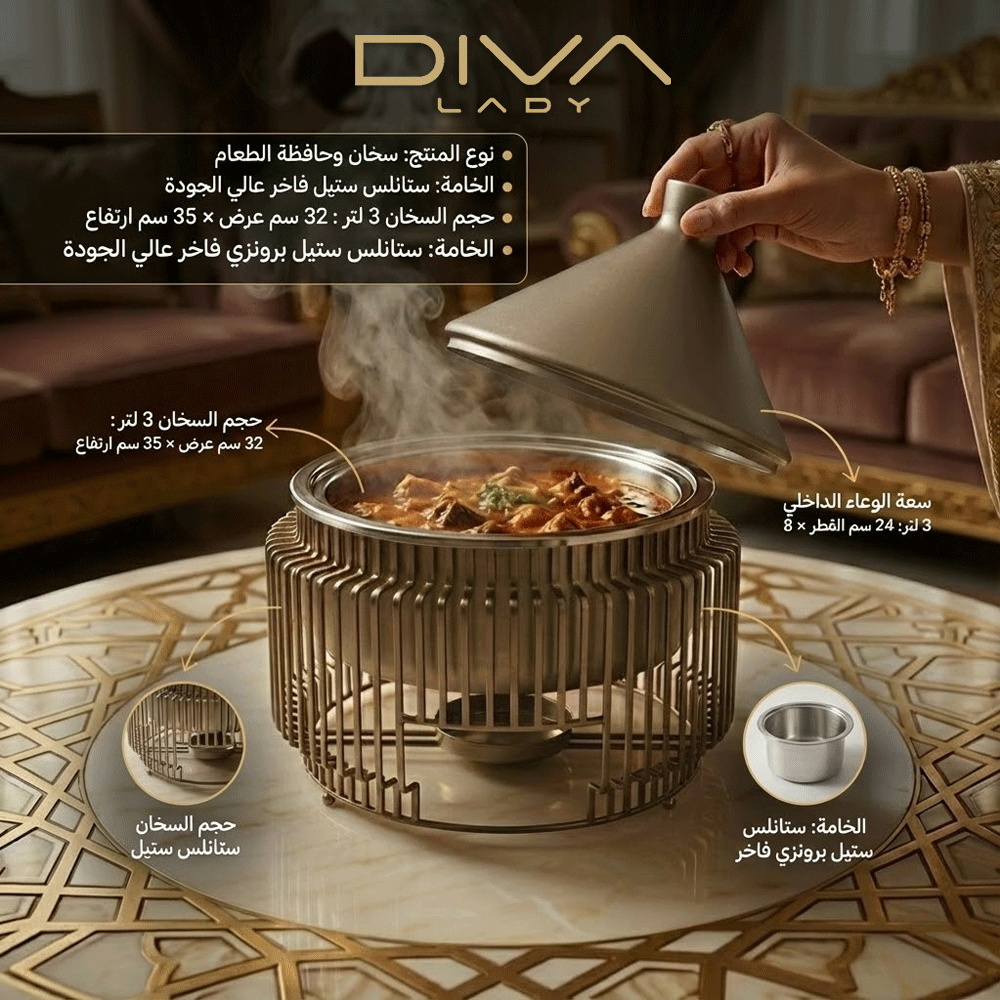 سخان طعام بتصميم هرمي