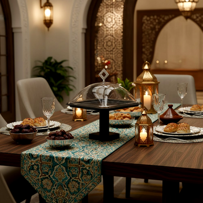 طبق تقديم كيك بغطاء صغير