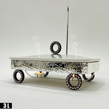 سخان طعام بغطاء زجاجي 3 لتر