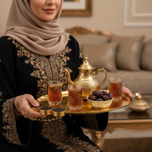 صينية تقديم بيضاوية-وسط