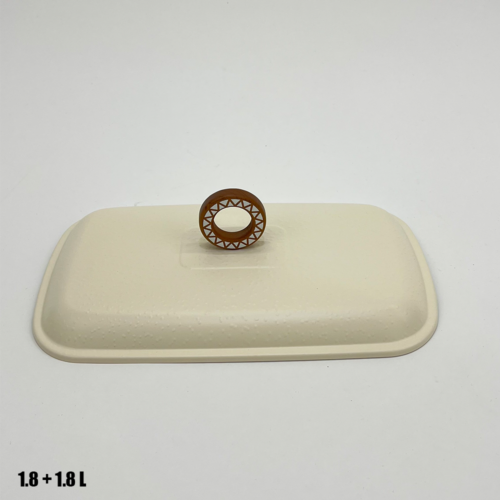 سخان طعام زجاجي مزدوج 1.8 + 1.8 لتر