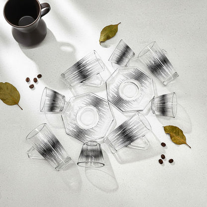 طقم استكانة وفنجان 18قطعة