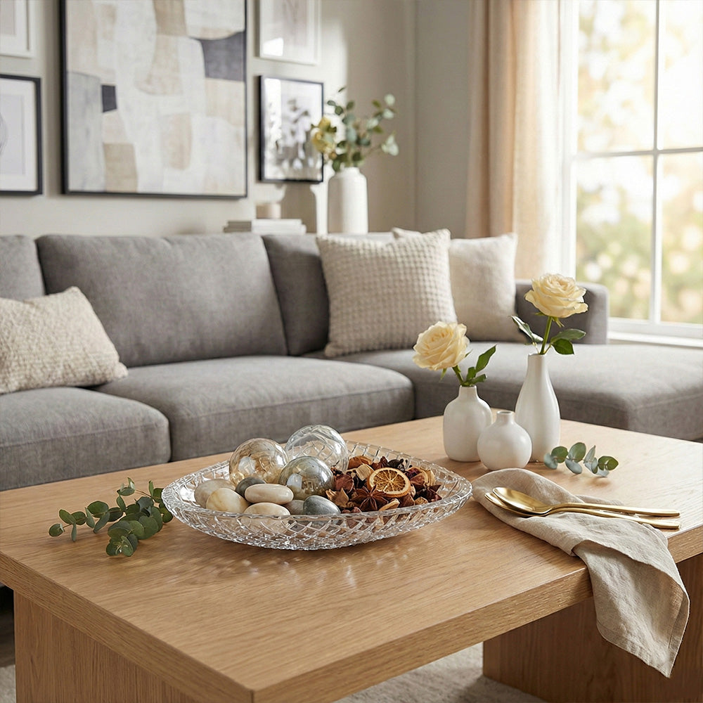 وعاء تقديم على شكل كريستال - 37.5 سم