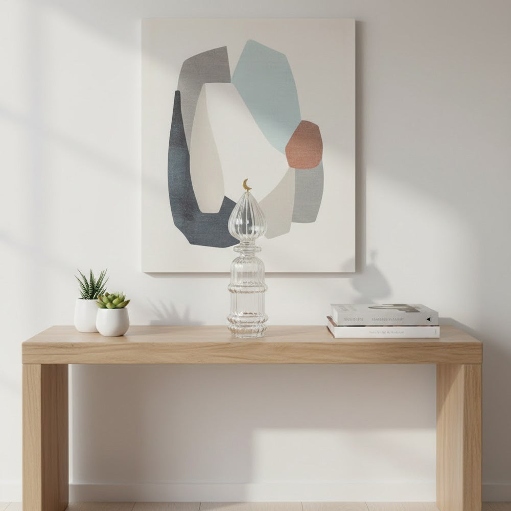 زينة زجاجية مضلعة