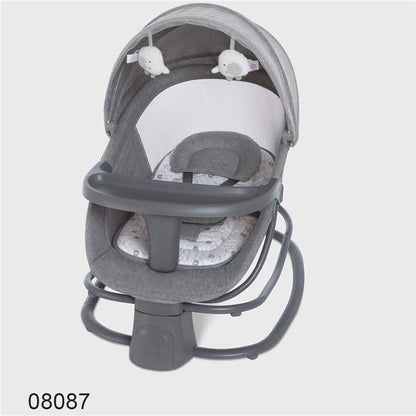 كرسي هزاز مع مظلة وألعاب قطيفة