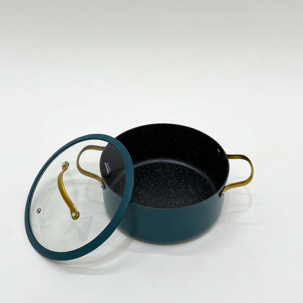 قدر طهي  بغطاء زجاجي