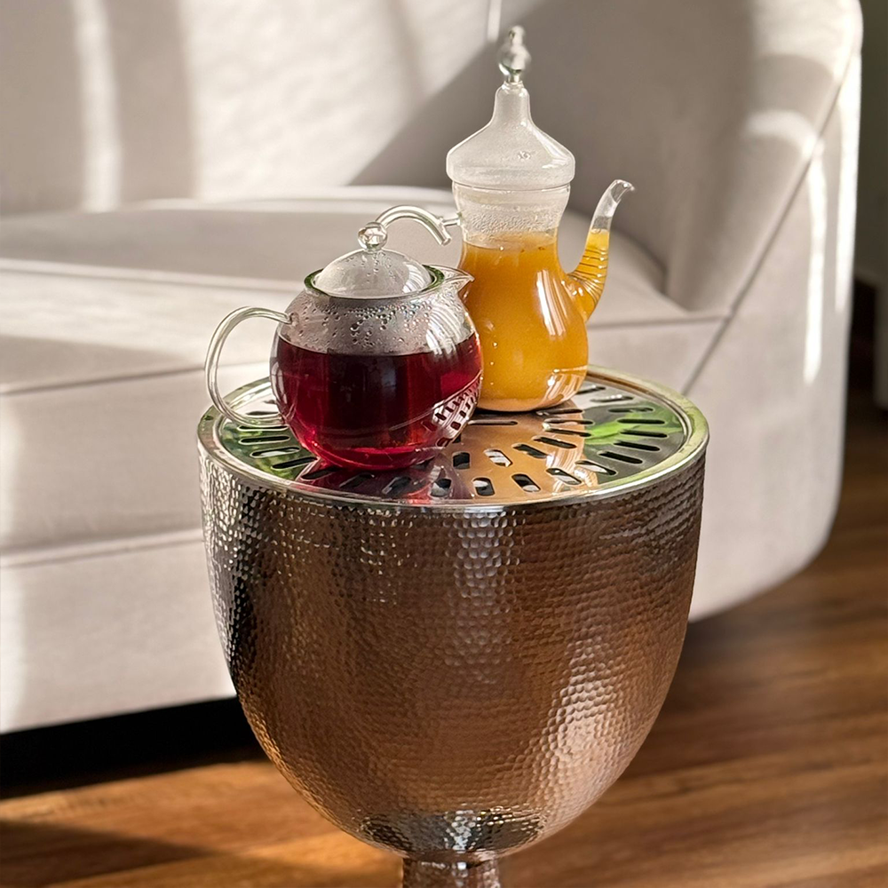 دوة و شواية معدنية على شكل كأس