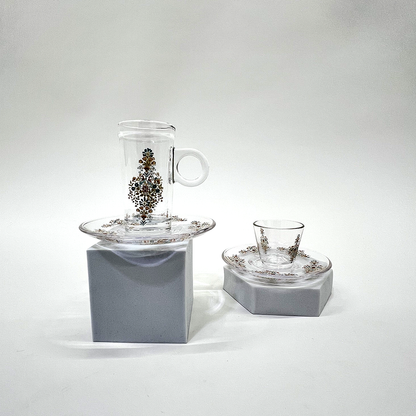 طقم استكانة وفنجان 18قطعة