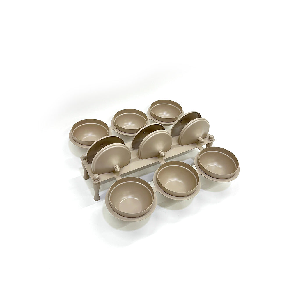 ماعون تقديم من 6 قطع مع حامل