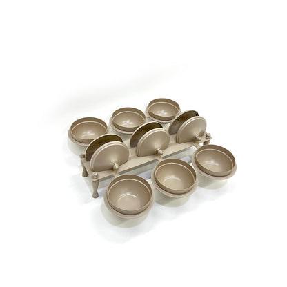 ماعون تقديم من 6 قطع مع حامل