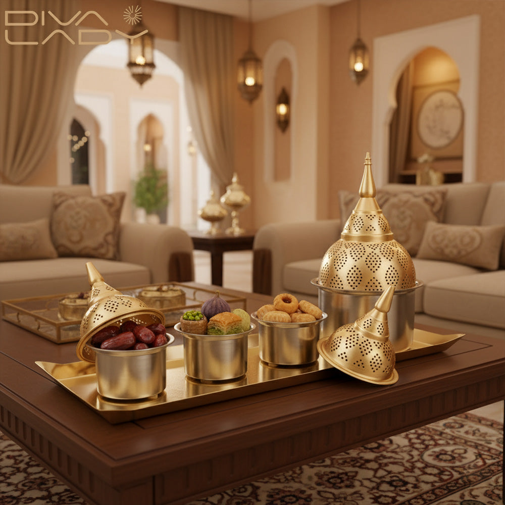 مجموعة تقديم ٤ اطباق