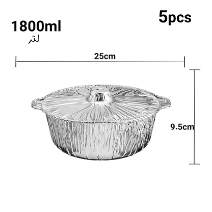 أواني طهي ألومنيوم بغطاء