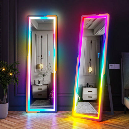 مرآة مع ضوء LED