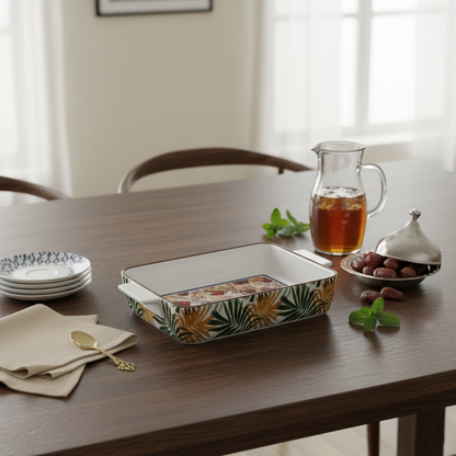 صينية فرن سيراميك مستطيلة