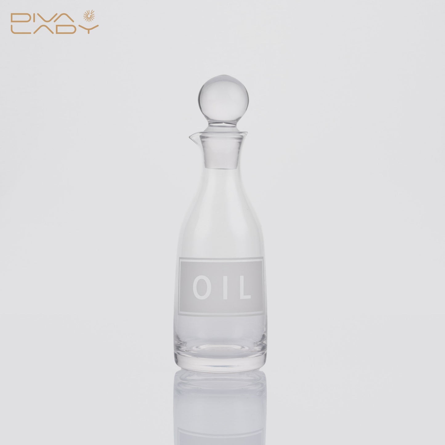 دولكة زجاج بغطاء زجاجي