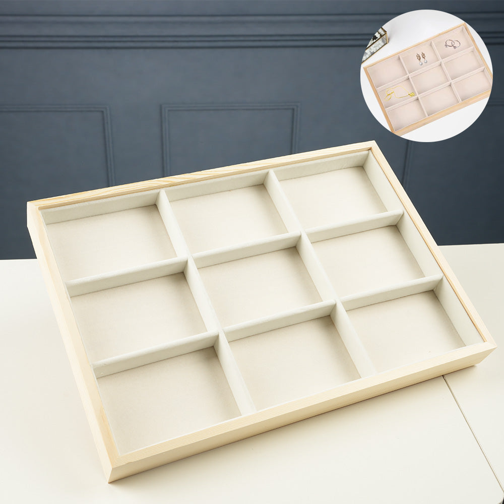 صندوق عرض مجوهرات مكون من 9 شبكات