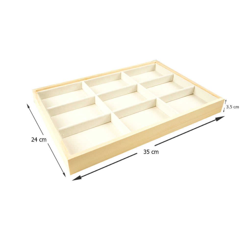صندوق عرض مجوهرات مكون من 9 شبكات