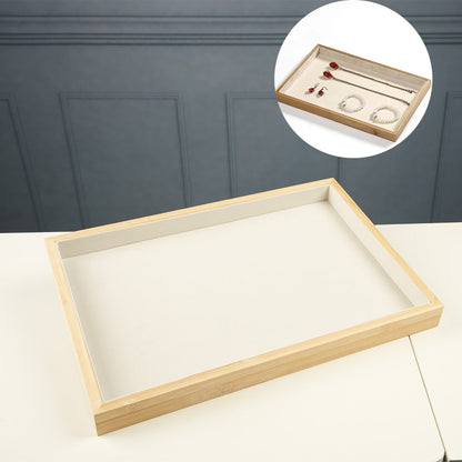 صينية عرض مجوهرات من جلد البولي