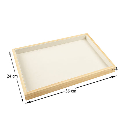 صينية عرض مجوهرات من جلد البولي