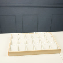 صندوق تخزين المجوهرات، رف عرض مجوهرات مكون من 18 شبكة