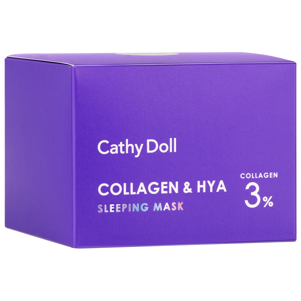 كاثي دول كولاجين سليبينق ماسك هايلورونيك اسيد قناع ليلي اس كس كوزمتيككس boutiqaat cathydoll cathy doll collagen sleeping mask hyalorunic acid بوتيكات عناية بالبشره skincare skin care facial cream
