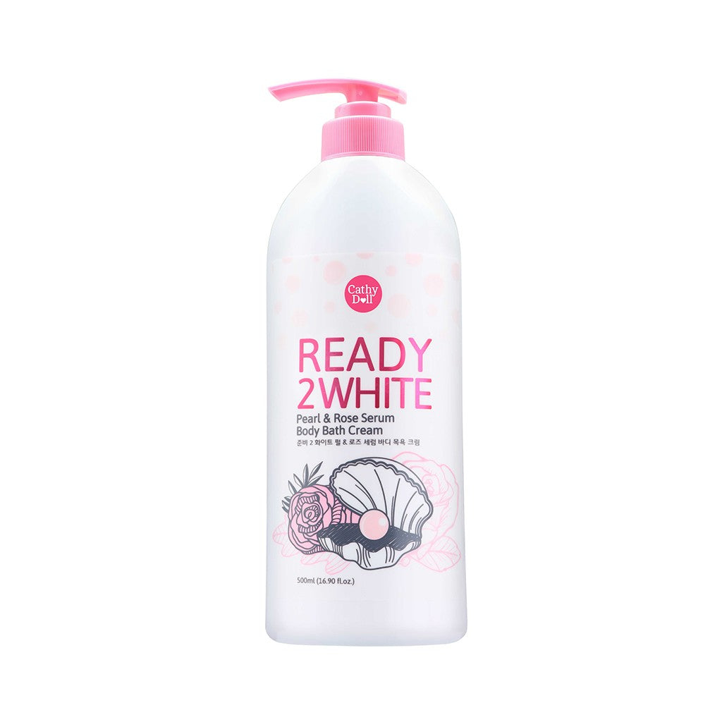 Cathydoll cathy doll r2w ready 2 white pearl & rose serum body bath cream whitening shower gel كاثي دول غسول الجسم ريدي تو وايت بالؤلؤ و الورد بوتيكات اس كي كوزمتيكس sk cosmetics boutiqaat 