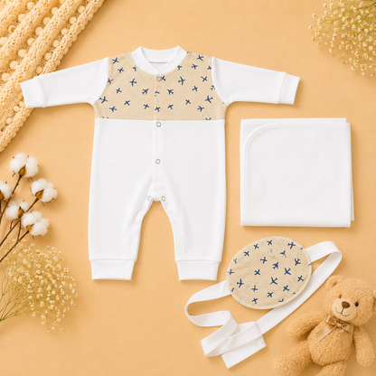 طقم افرول بيبي دانتيل 3ق