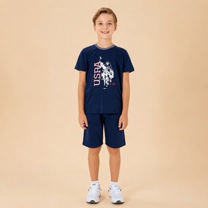 طقم اطفال ولادي U.S POLO