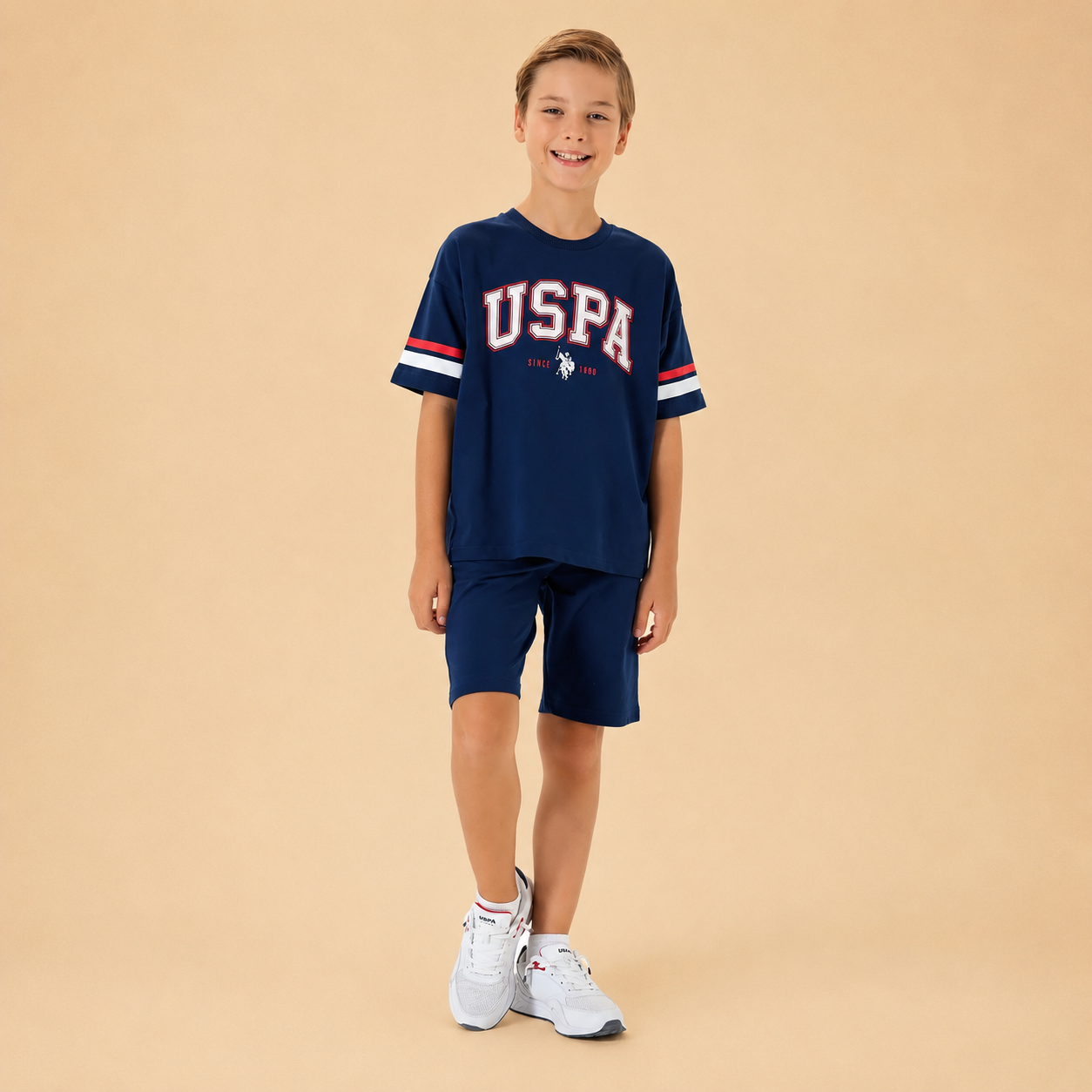 طقم اطفال ولادي U.S POLO