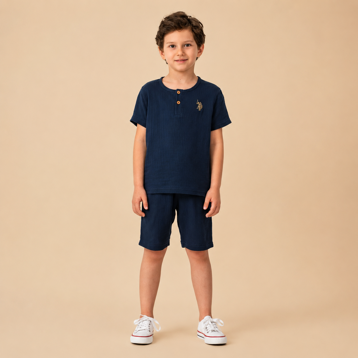 طقم اطفال ولادي U.S POLO