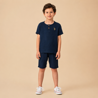 طقم اطفال ولادي U.S POLO