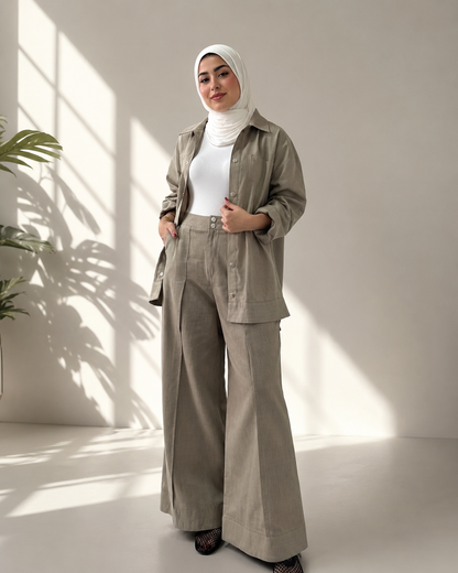 بدلة نسائي لنن