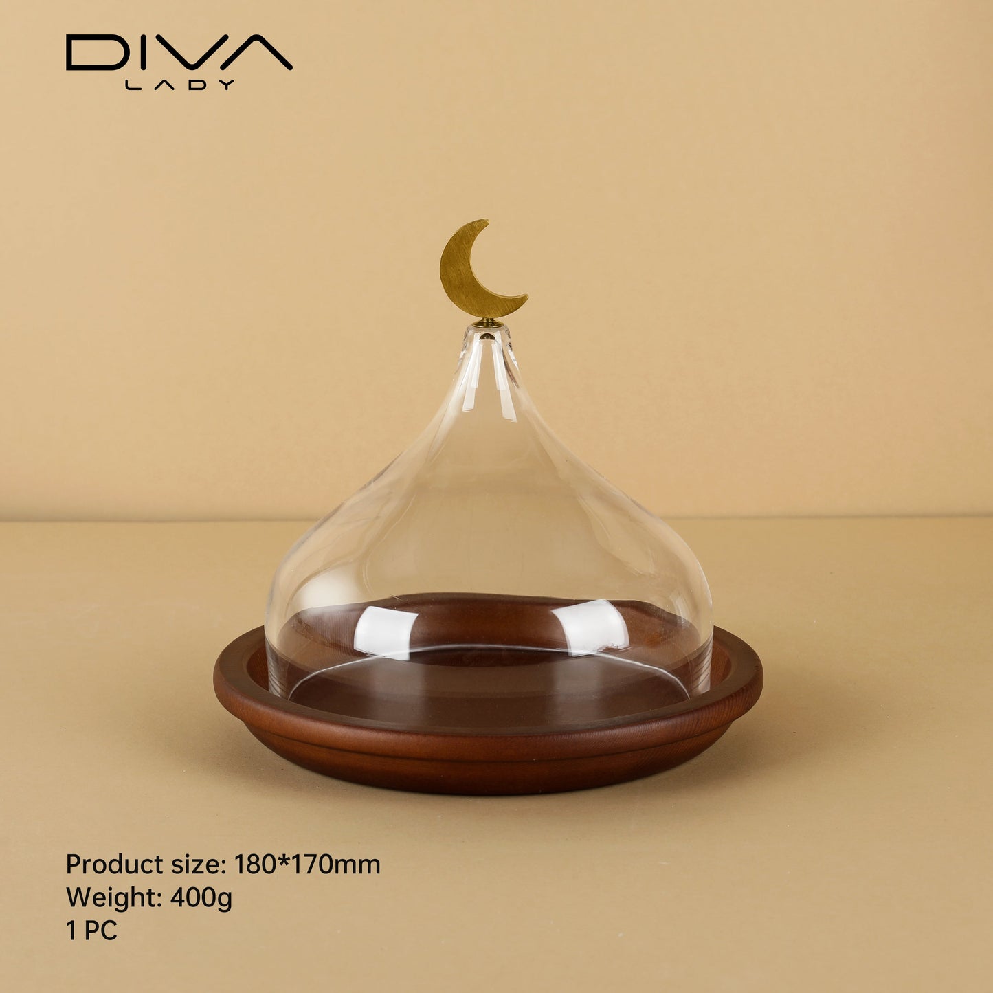 حامل كيك بغطاء فاخر