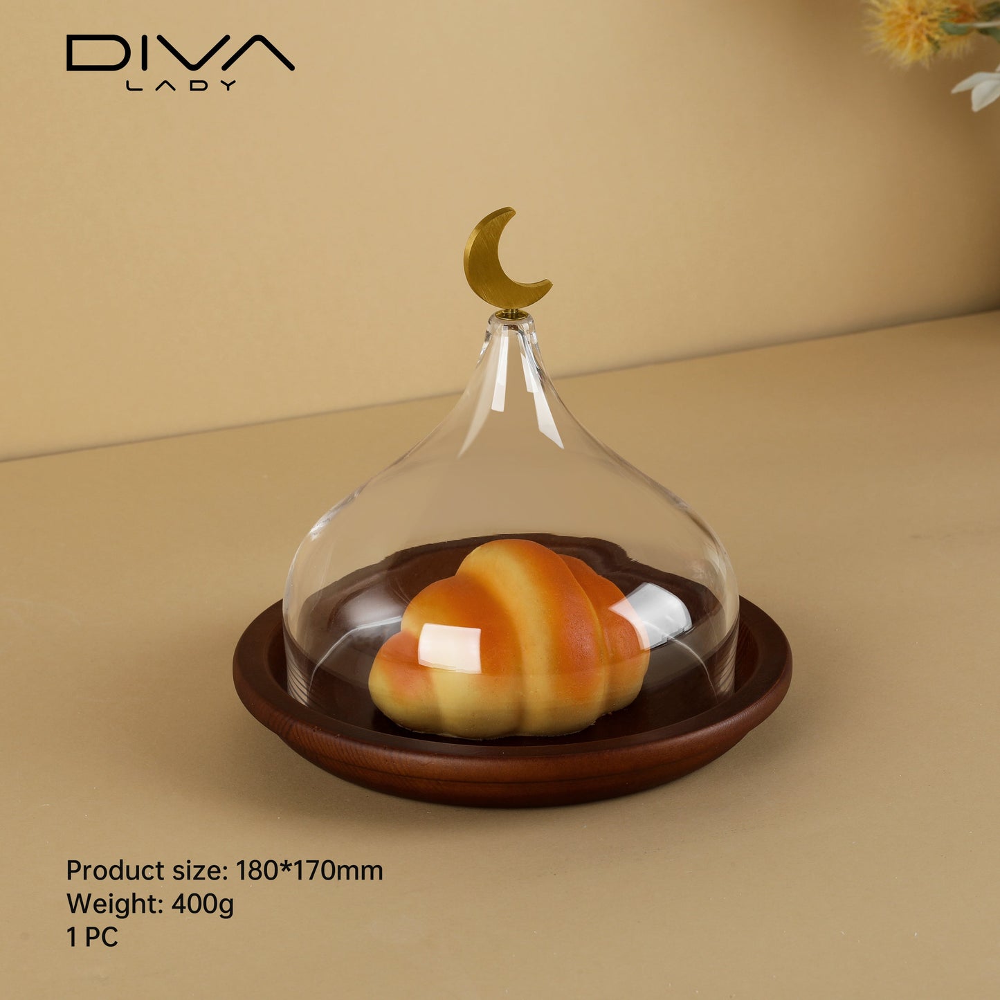 حامل كيك بغطاء فاخر