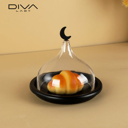 حامل كيك بغطاء فاخر