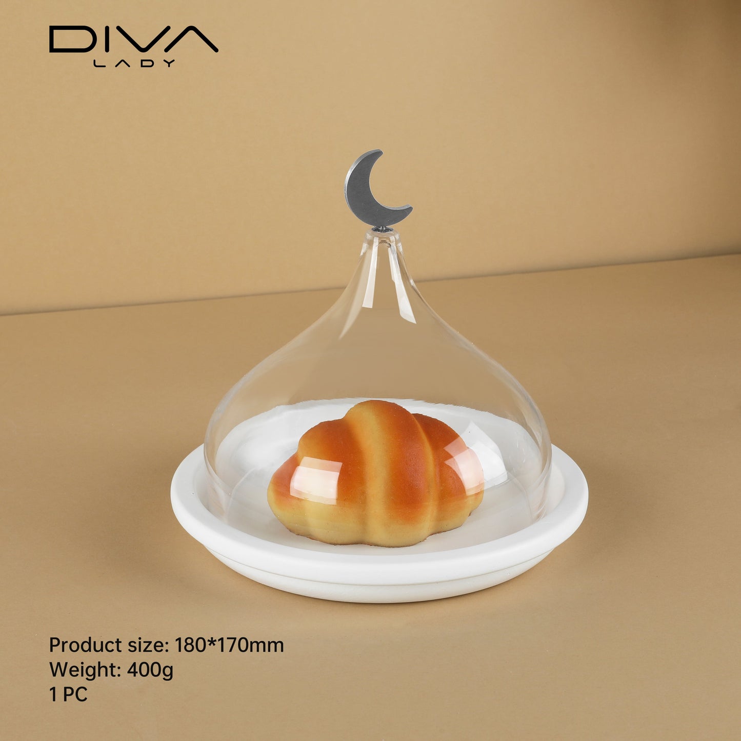 حامل كيك بغطاء فاخر