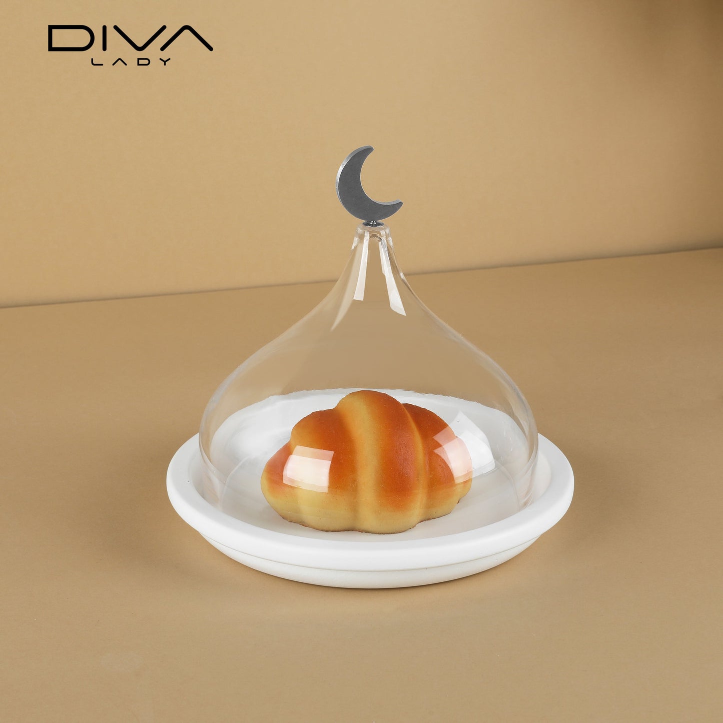 حامل كيك بغطاء فاخر