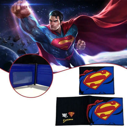 محفظة جلدية بشعار سوبرمان