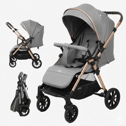 عربة أطفال بتصميم قوي