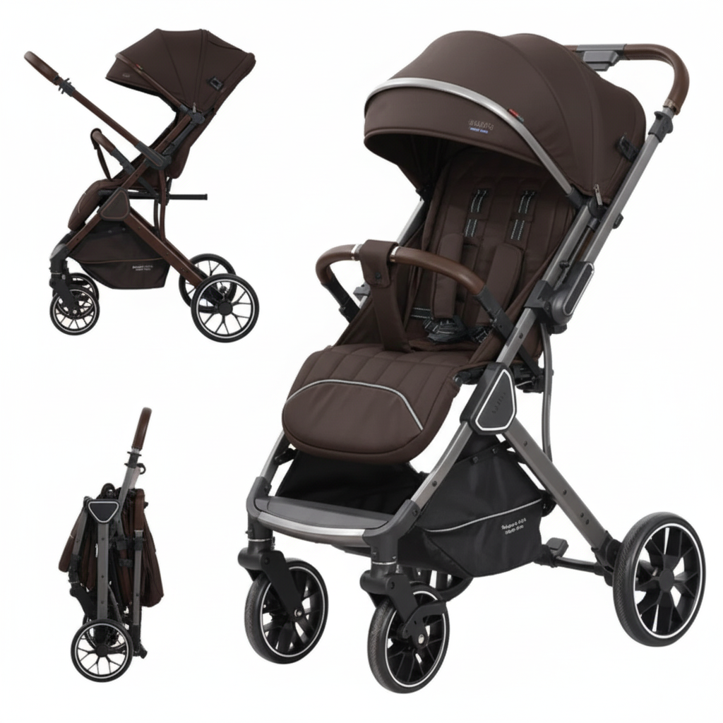 عربة أطفال فاخرة قابلة للطي