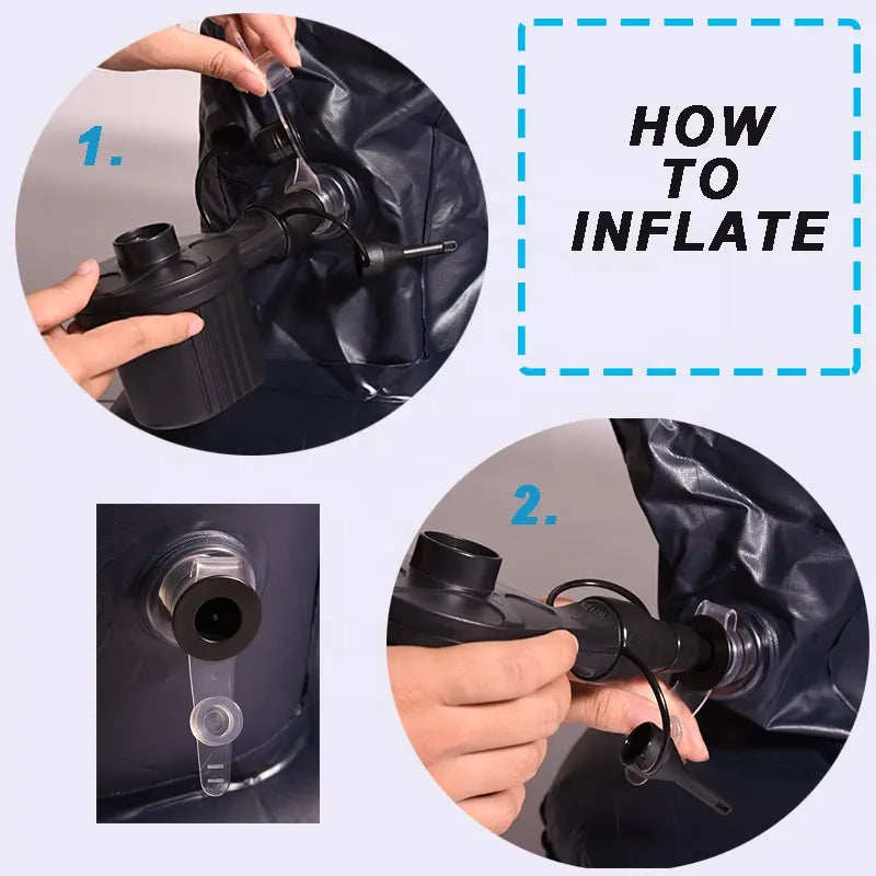 مرتبة هوائية محمولة للسيارة والسفر