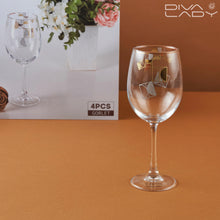 طقم كاسات  بنقش هندسي