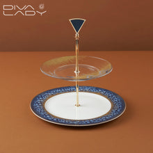 حامل حلويات بطبقتين