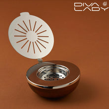 مبخرة دائري بغطاء مزخرف