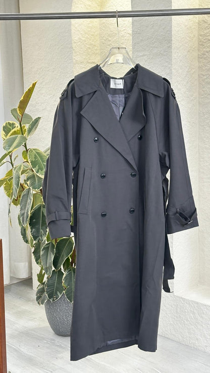 جاكيت نسائي طويل بحزام