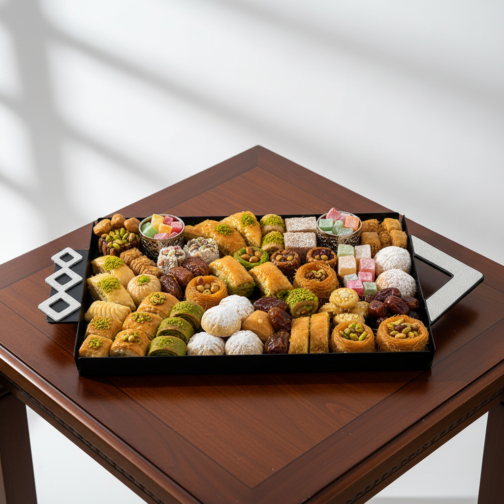 طقم صواني تقديم 3 قطع فاخر